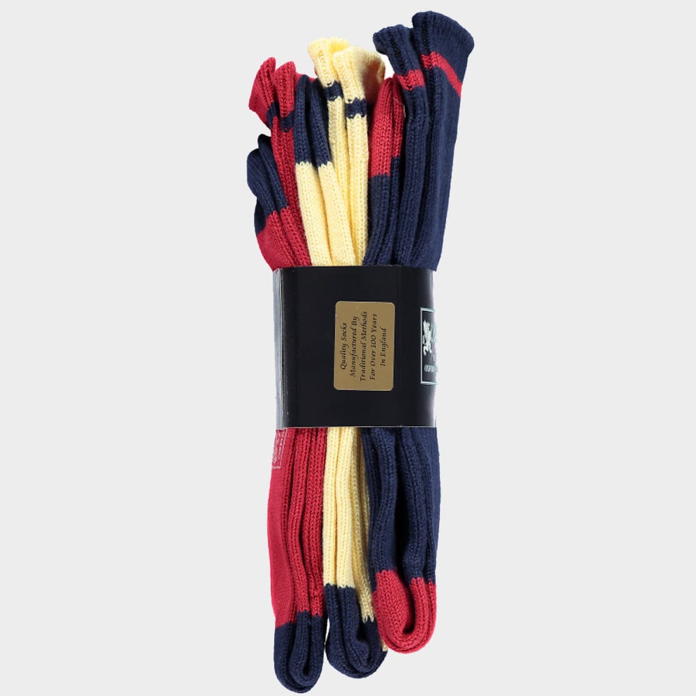 3 Pack of Socks in Marine Contrast