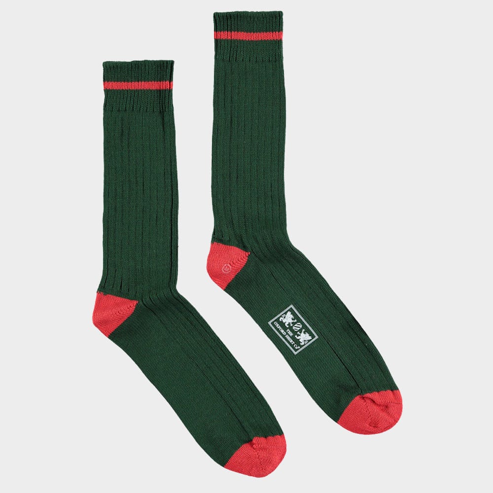 3 Pack of Socks in Red Contrast