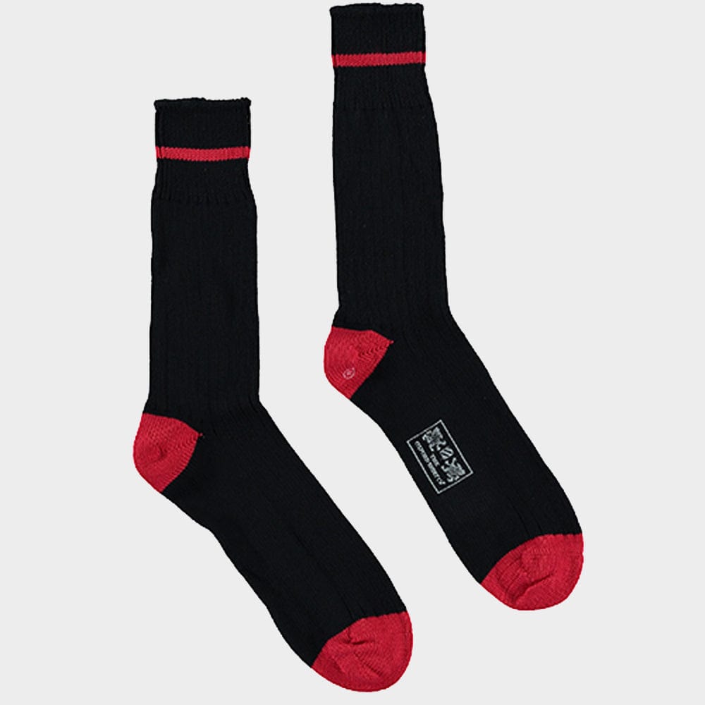 3 Pack of Socks in Red Contrast