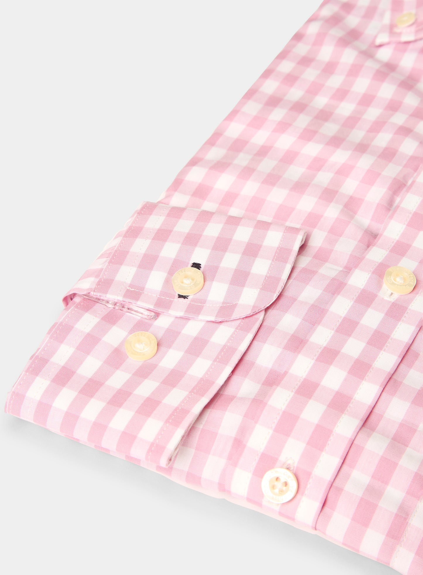 Classic Cotton Poplin Shirt - Pink Check