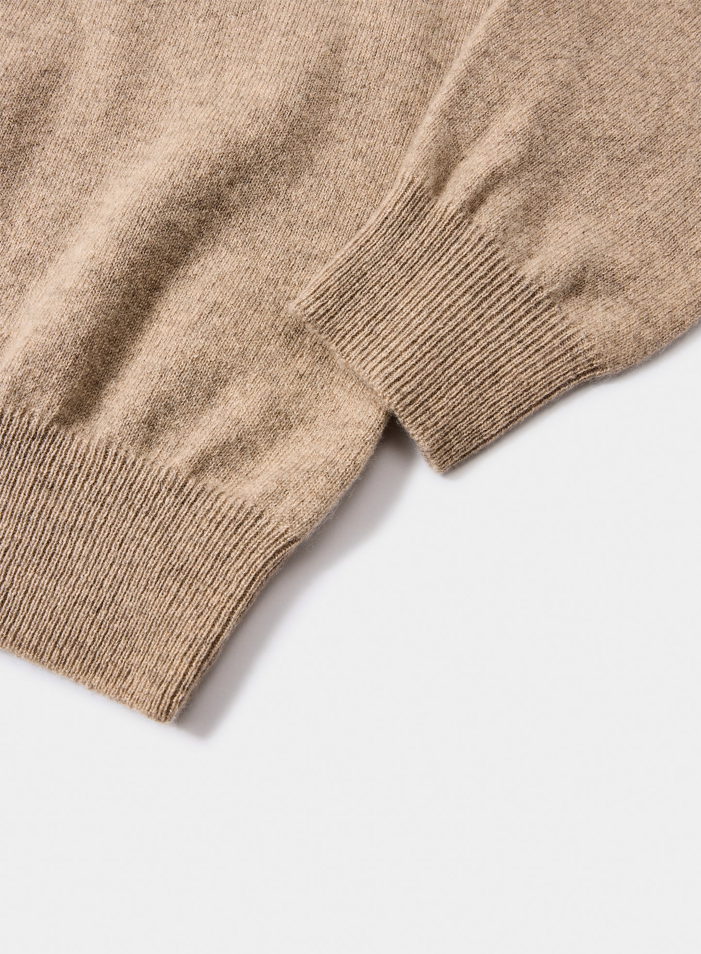 Cashmere 1/4 Zip in Beige