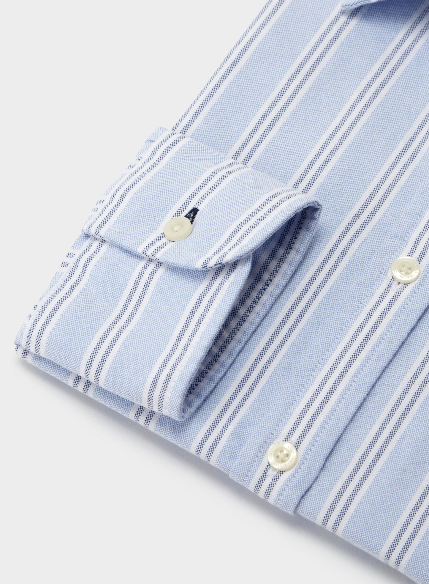 "Classic Oxford Shirt - Blue and Navy Stripe"