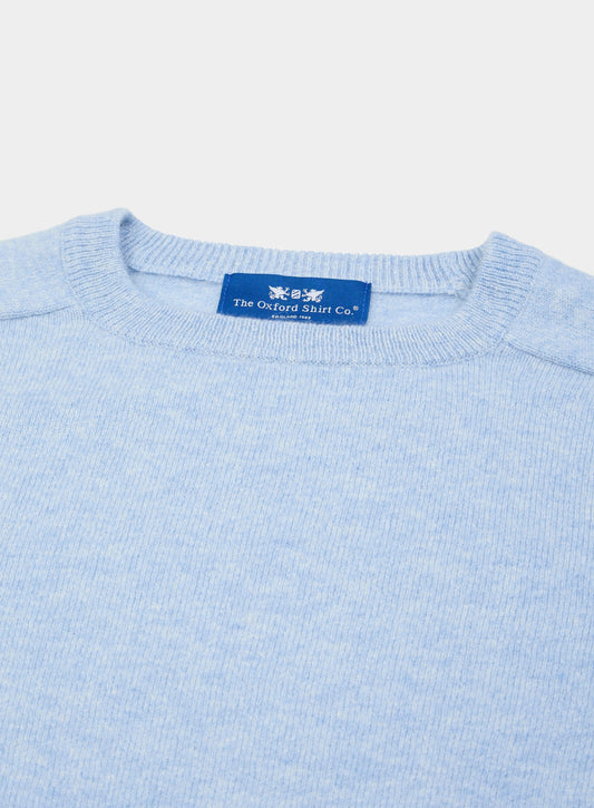 "Cashmere Crew Neck in Sky"
