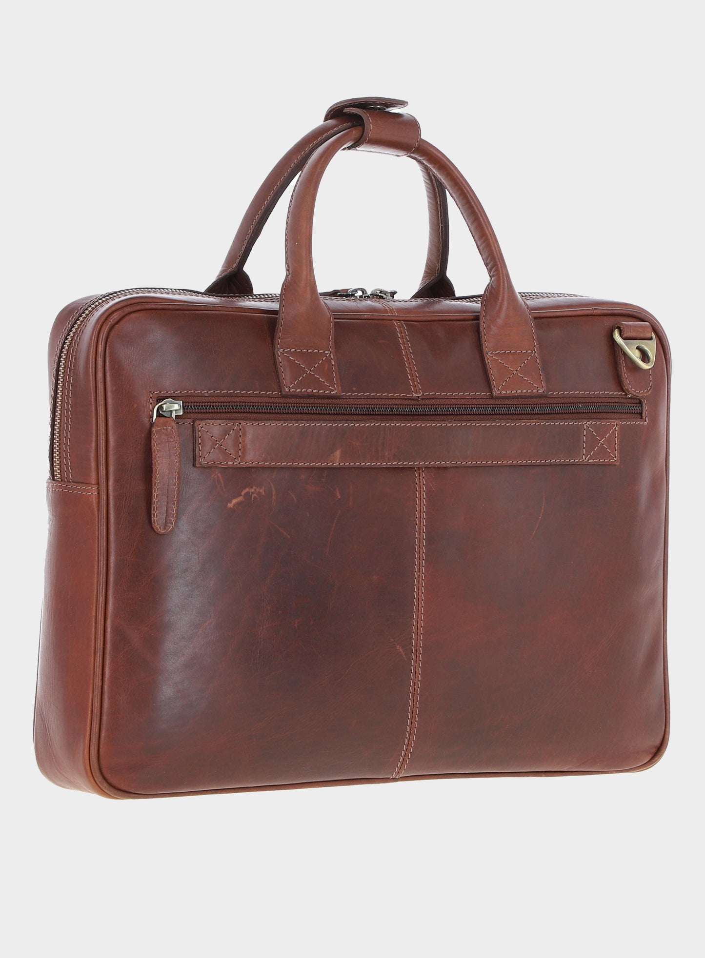 Balliol Laptop Briefcase - Chestnut