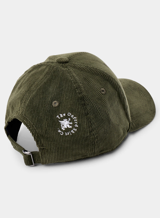 Signature Oxford Shirt Co. Corduroy Cap - Forest Green