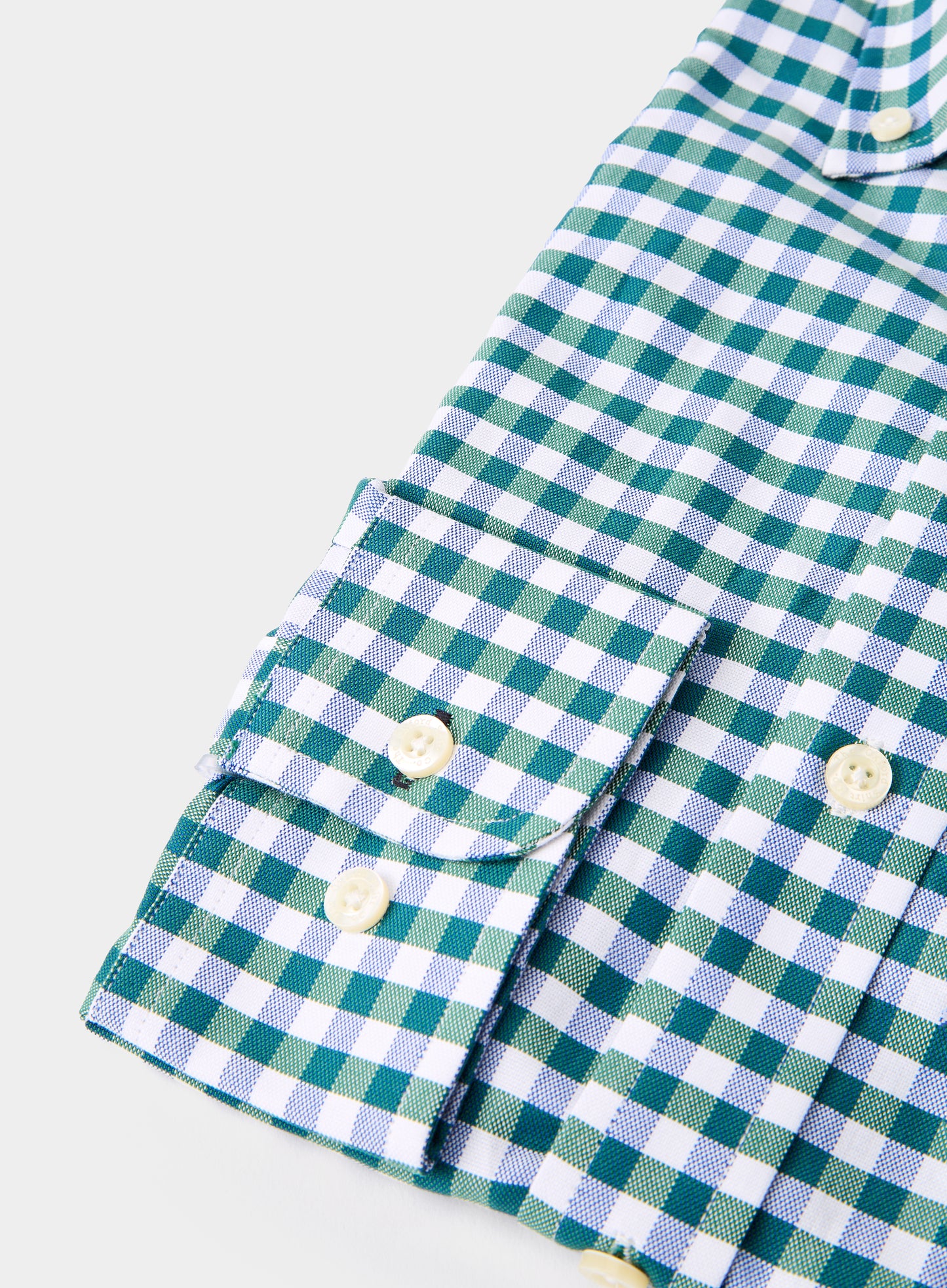 Button Down Shirt - Green and Navy Check