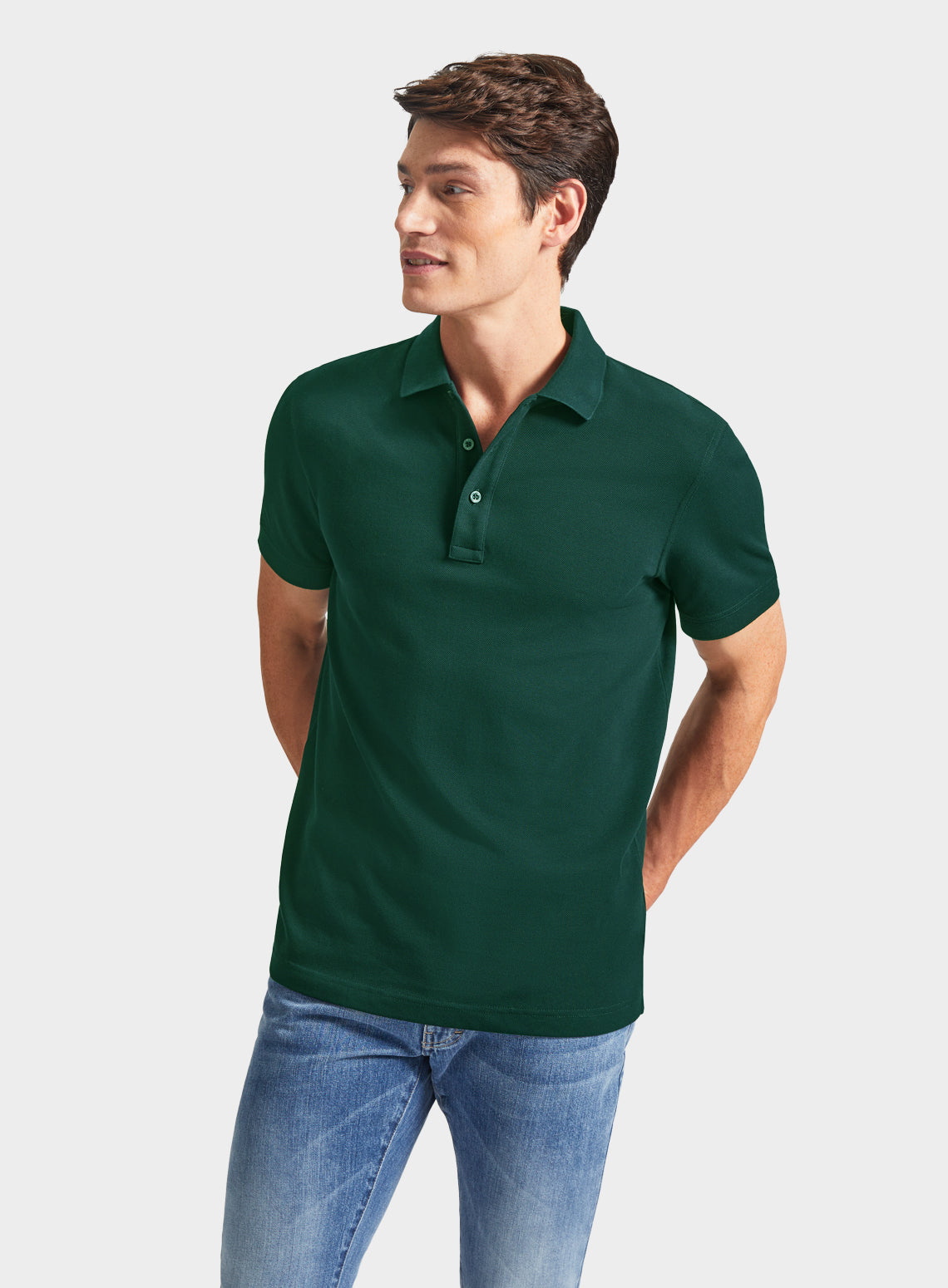 Pique Polo Shirt - Green