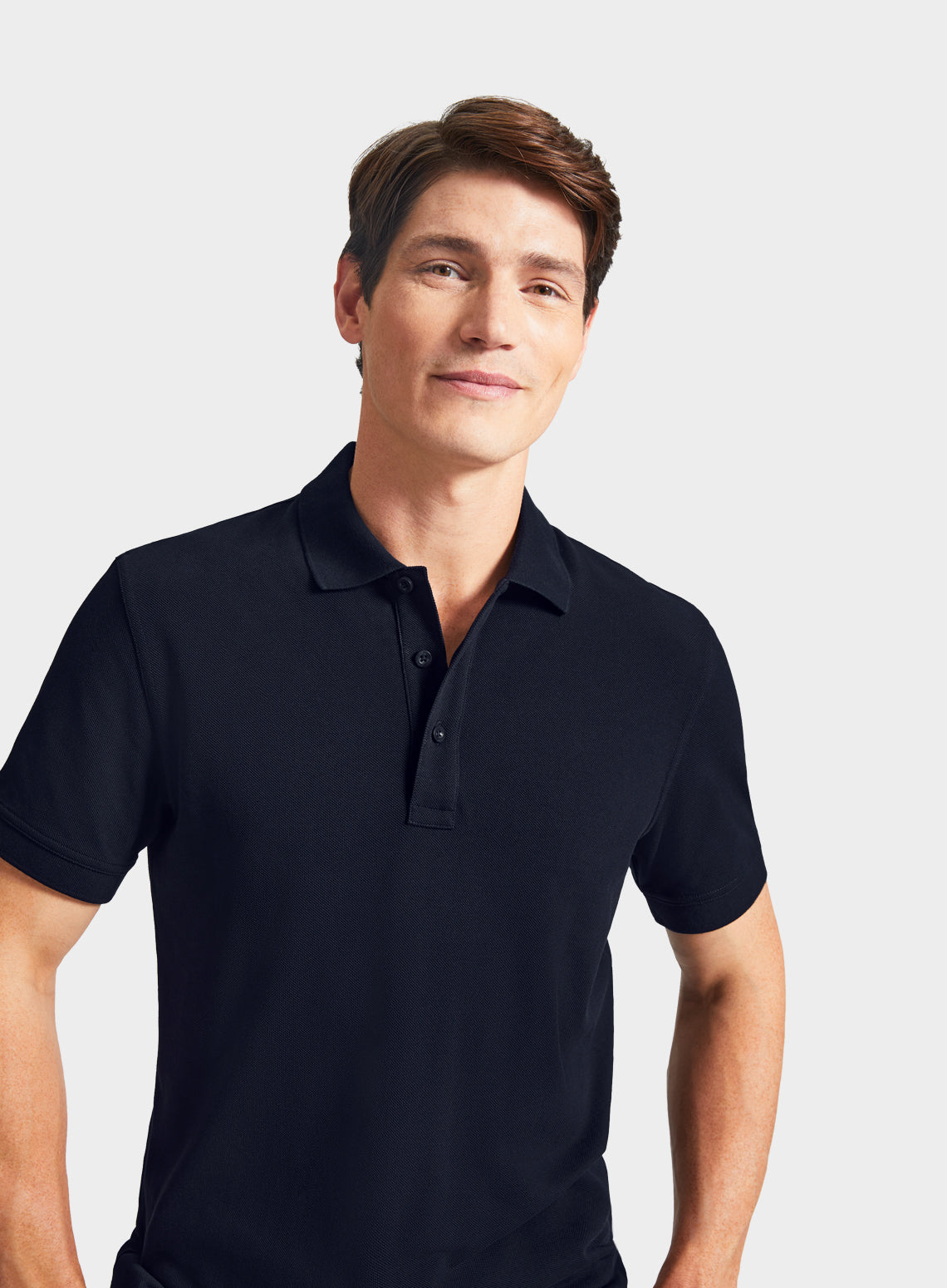 Pique Polo Shirt - Navy