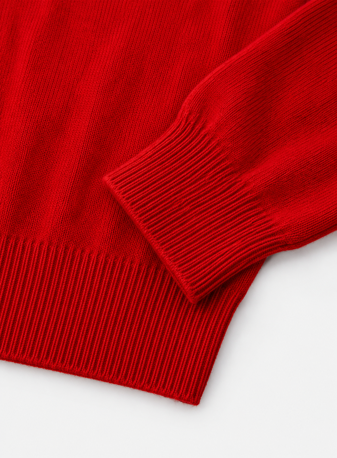 Cashmere 1/4 Zip - Red