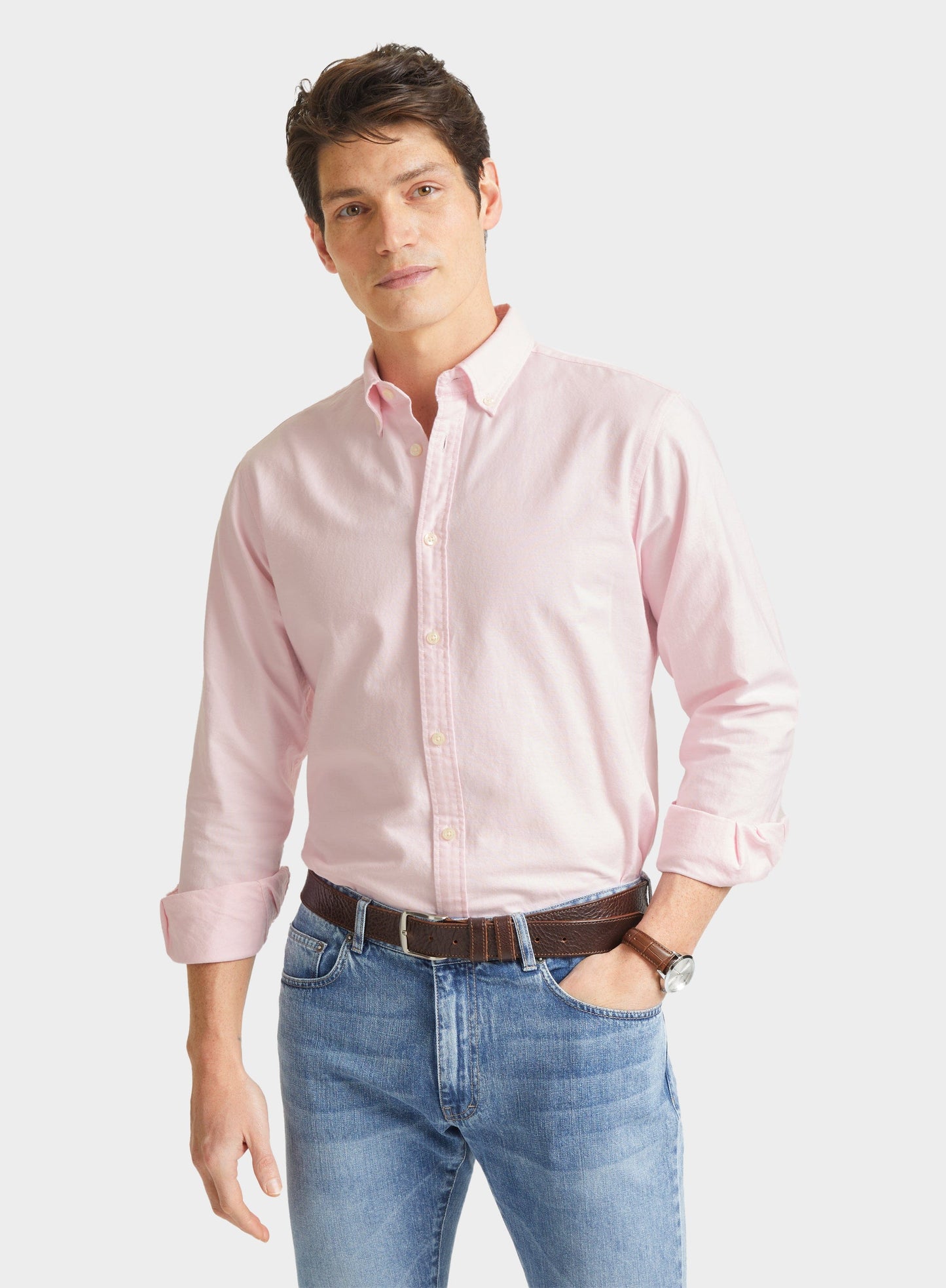Button Down Oxford Shirt - Pink