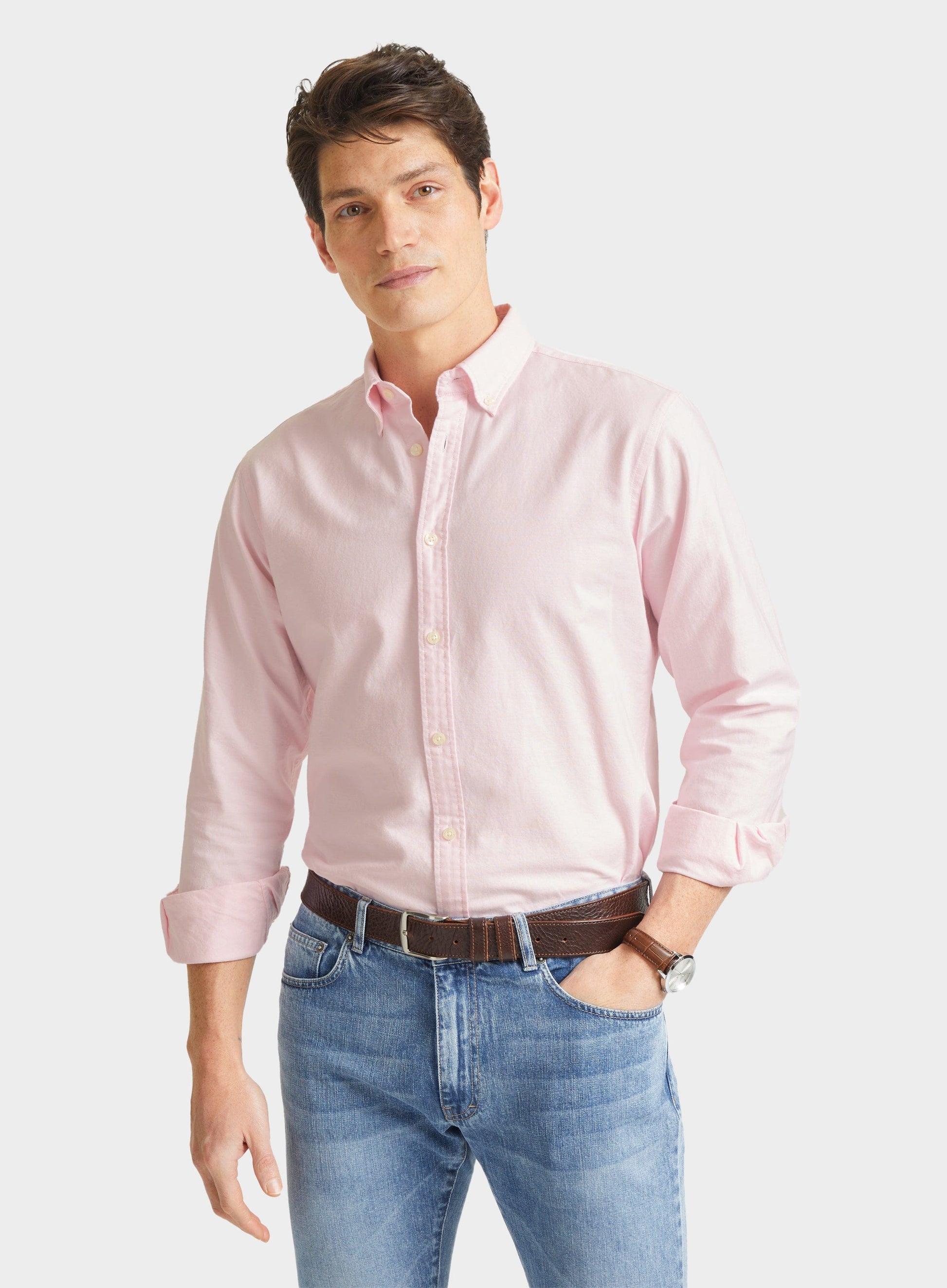 Button Down Oxford Shirt - Pink