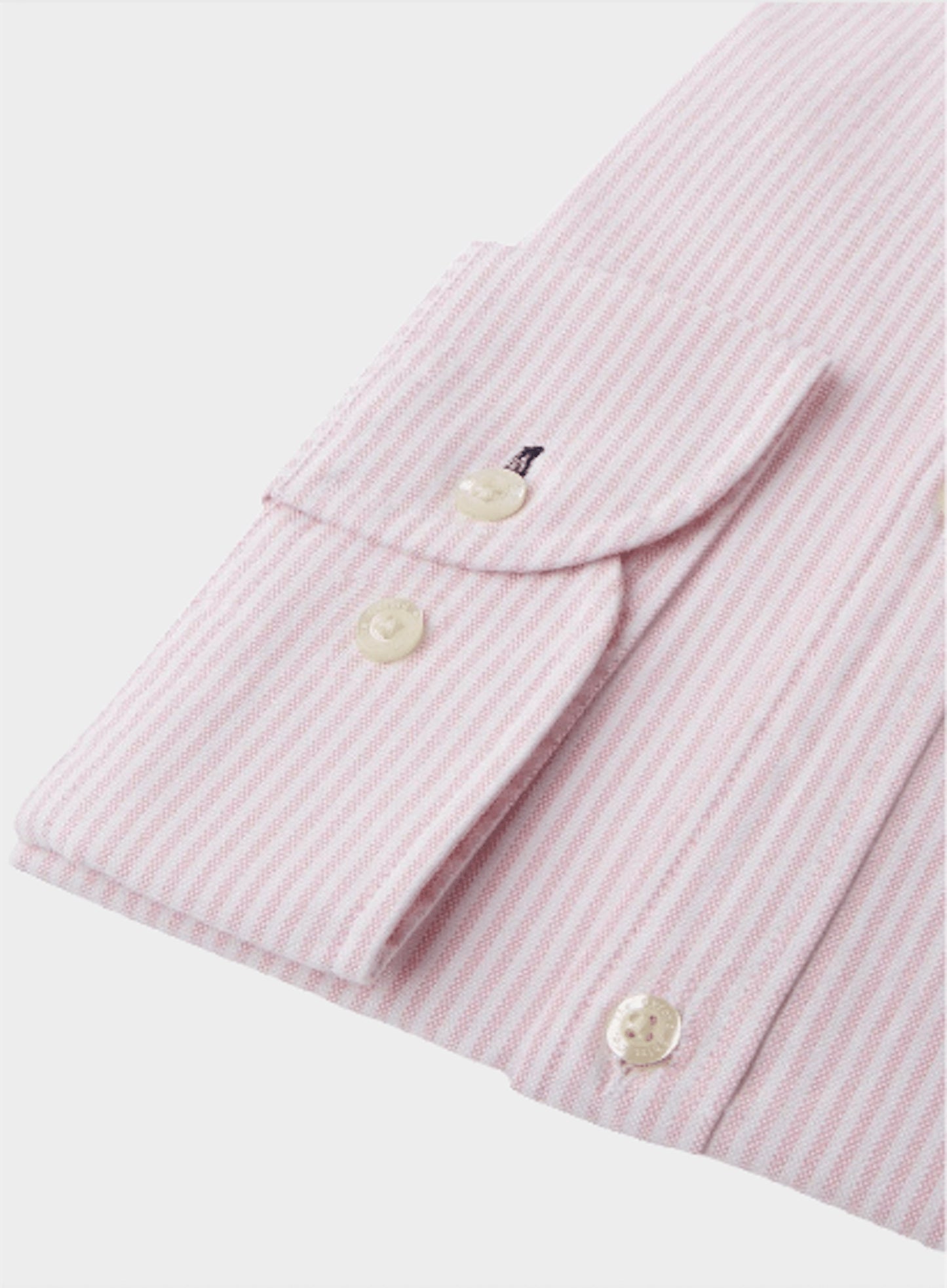 Button Down Oxford Shirt - Pink Stripe