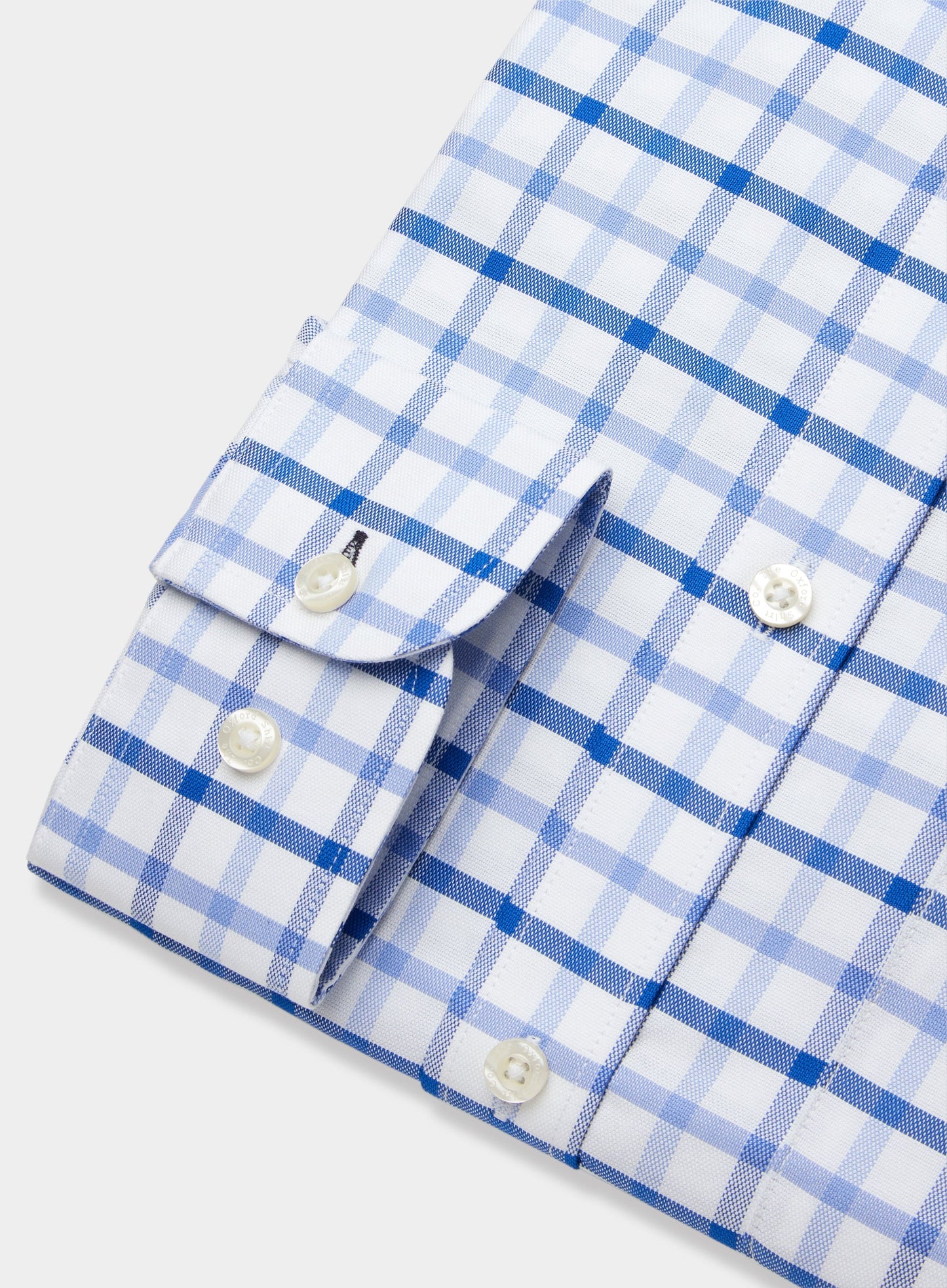 Button Down Shirt in Multi Blue Check