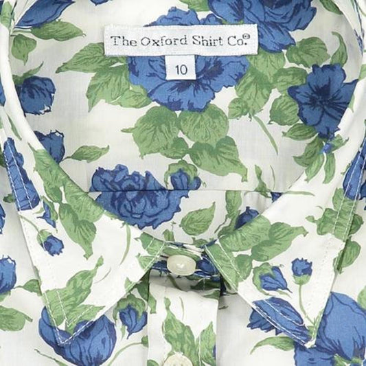 Caroline Rose Blue - Made with Liberty Fabric