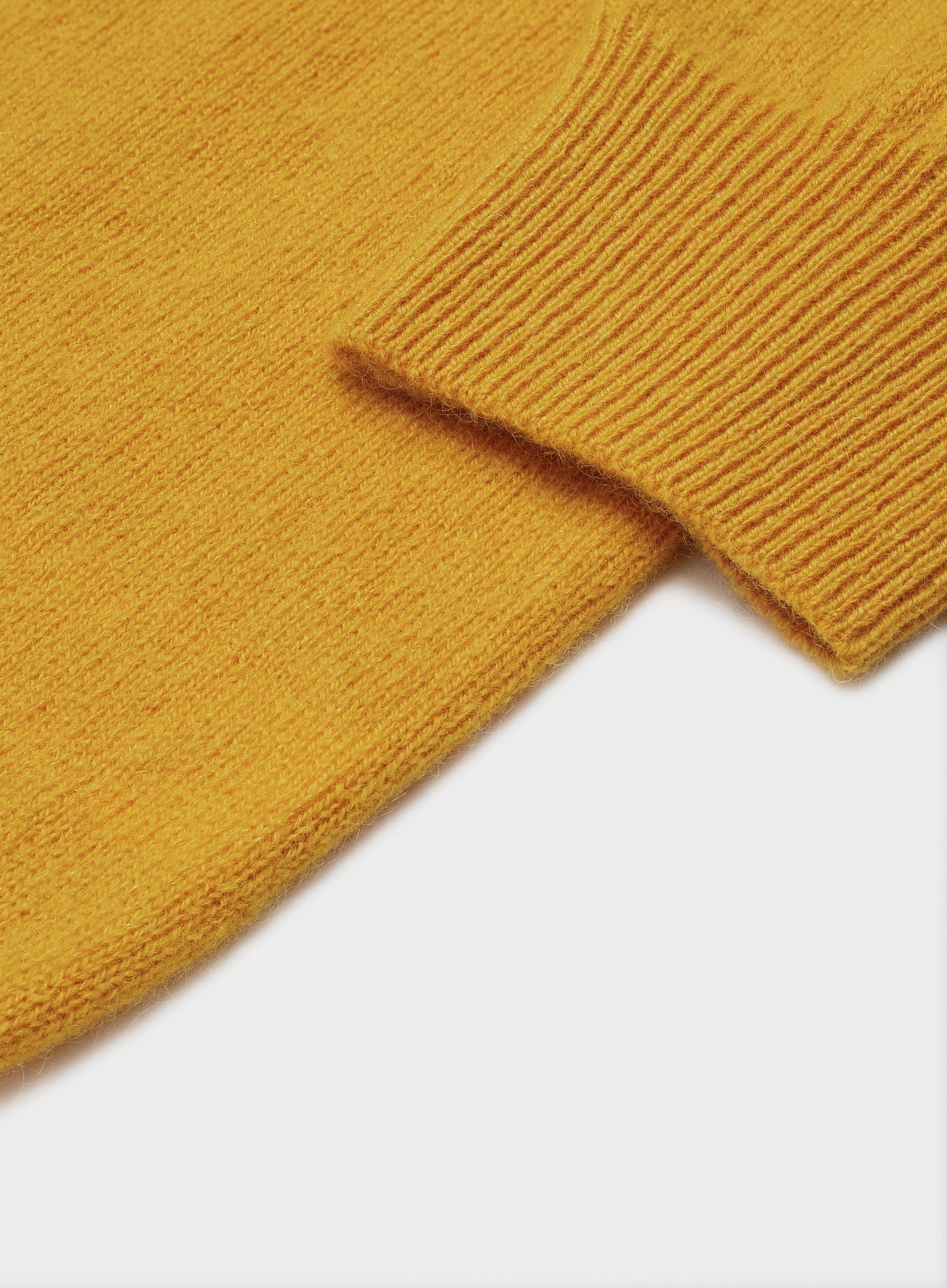 Cashmere 1/4 Zip in English Mustard