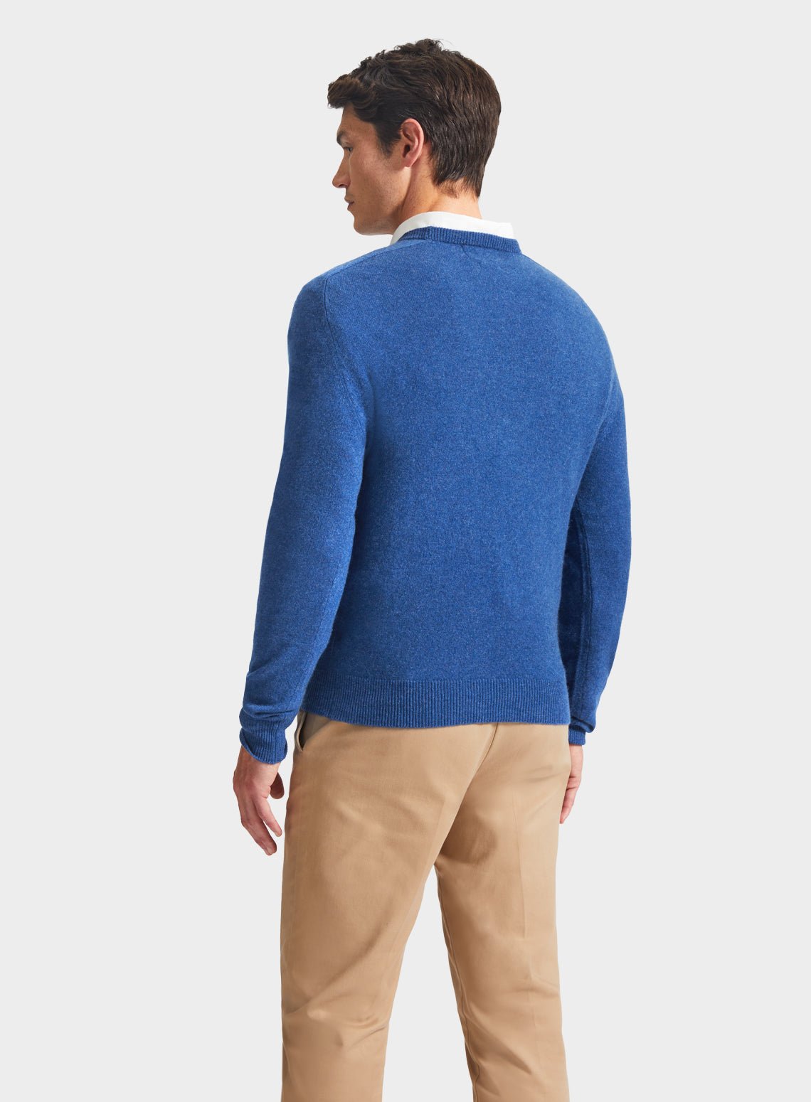 Cashmere Crew Neck in Denim