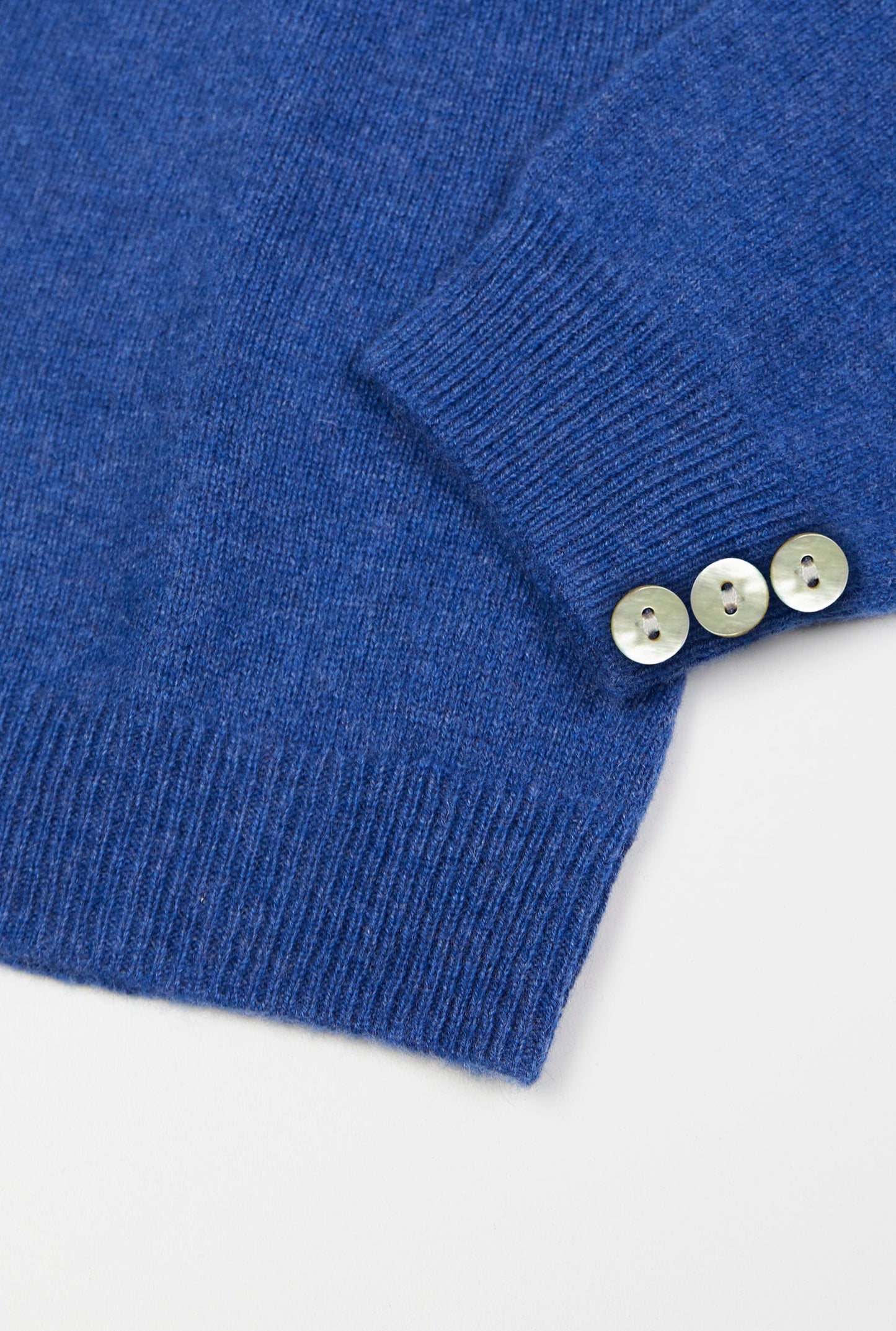 Cashmere Roll Neck in Denim