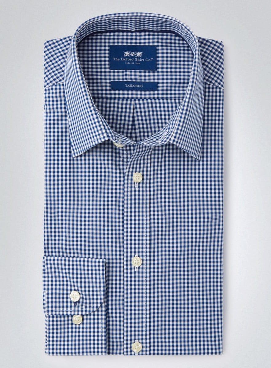 Classic Gingham Shirt - Navy