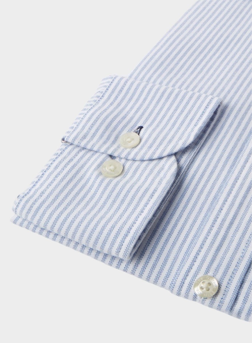 Classic Oxford Shirt - Blue Stripe