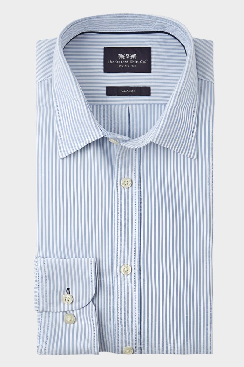 Classic Oxford Shirt - Blue Stripe