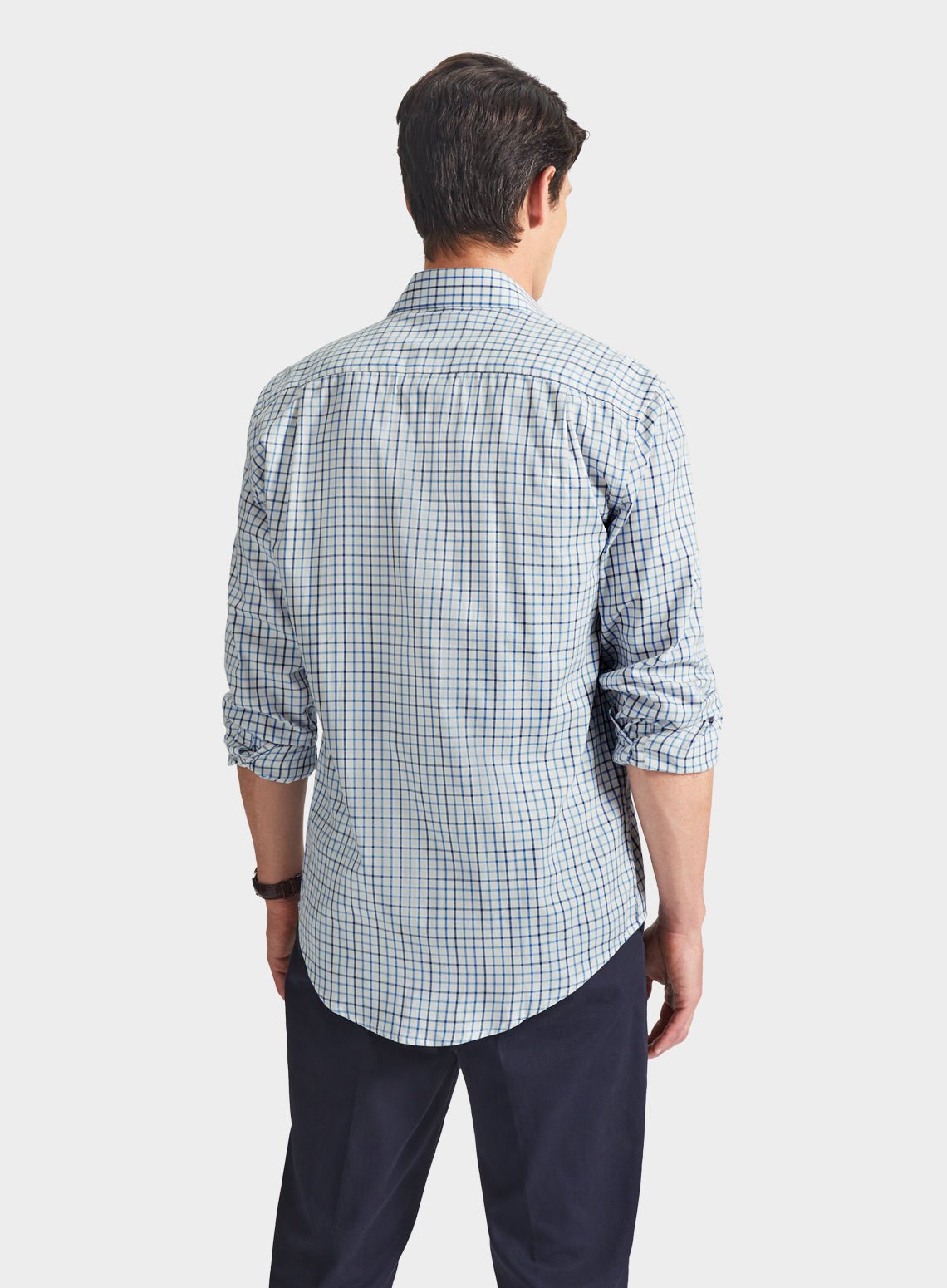 Classic Tattersall Shirt in Blue Check
