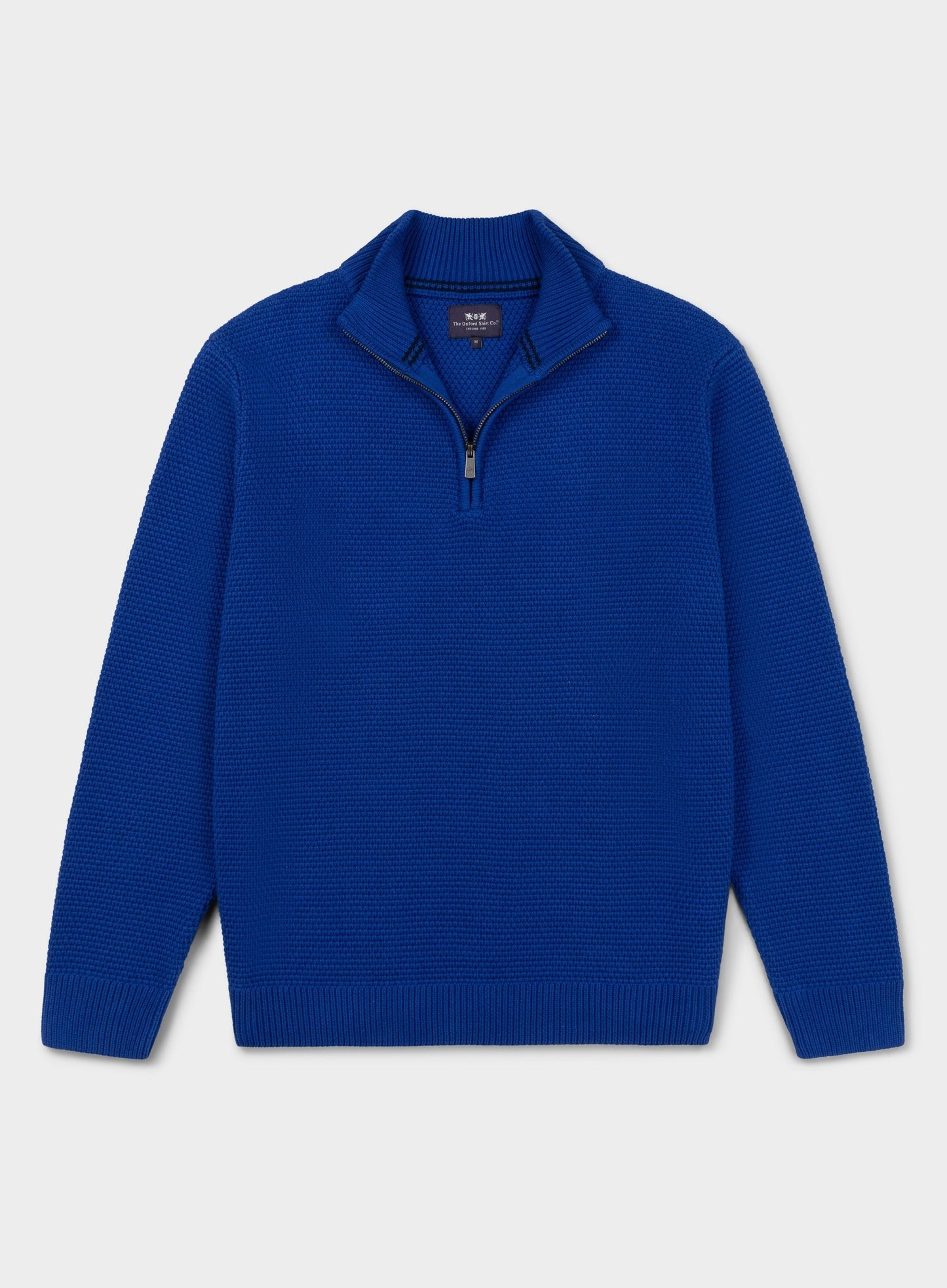 Cotton Blackberry 1/4 Zip in Blue