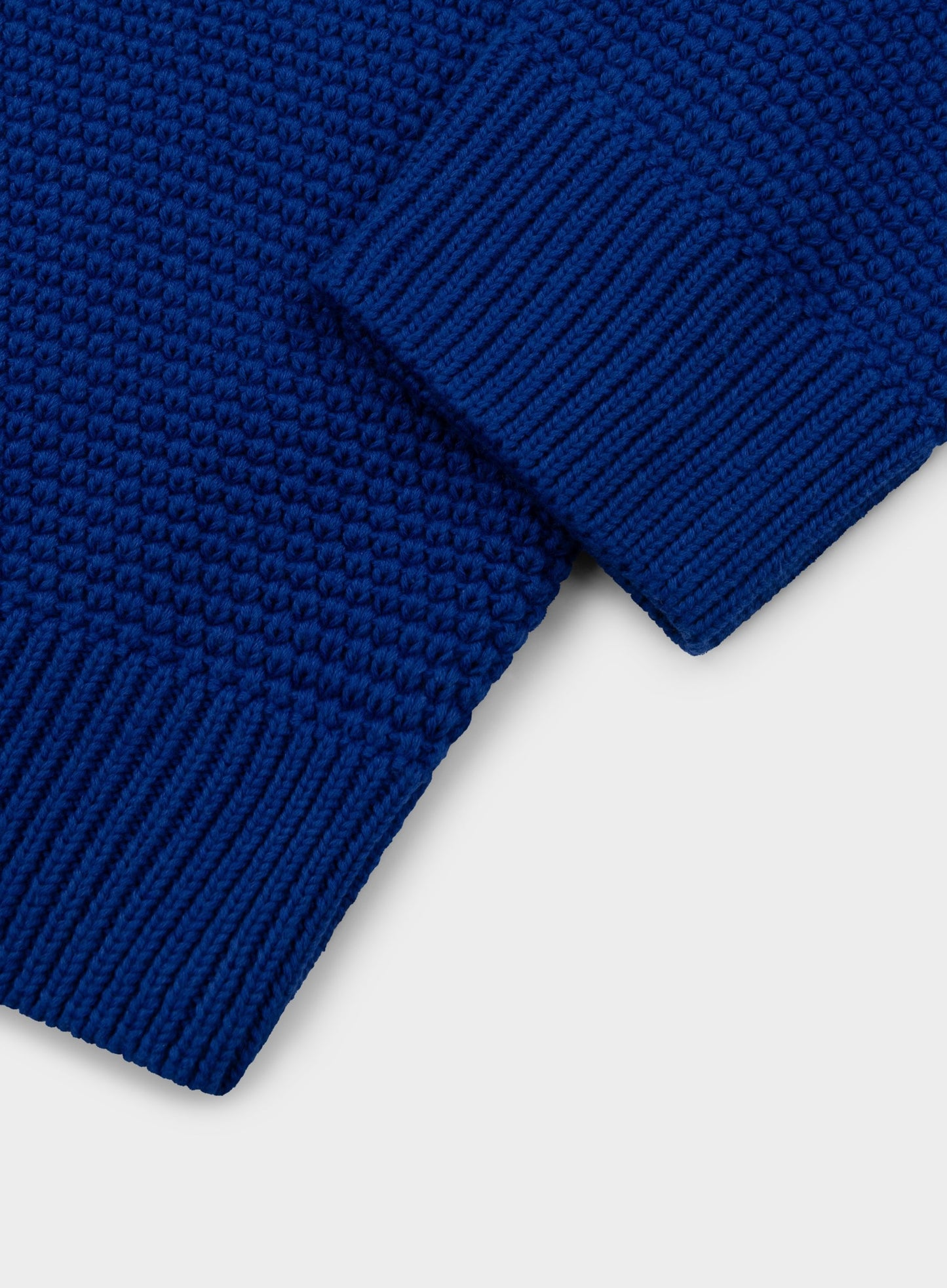 Cotton Blackberry 1/4 Zip in Blue