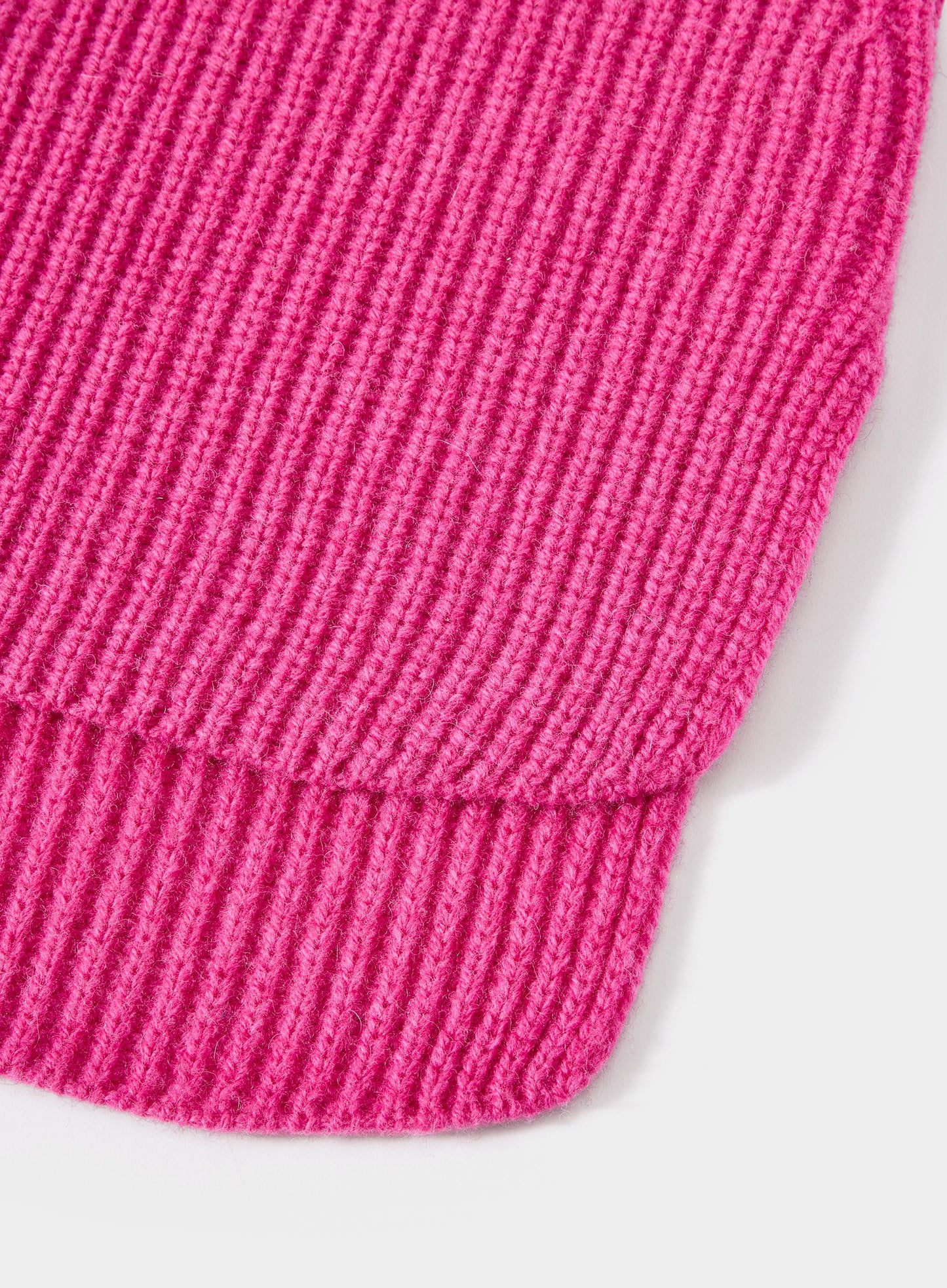Knitted Rib Vest - Pink
