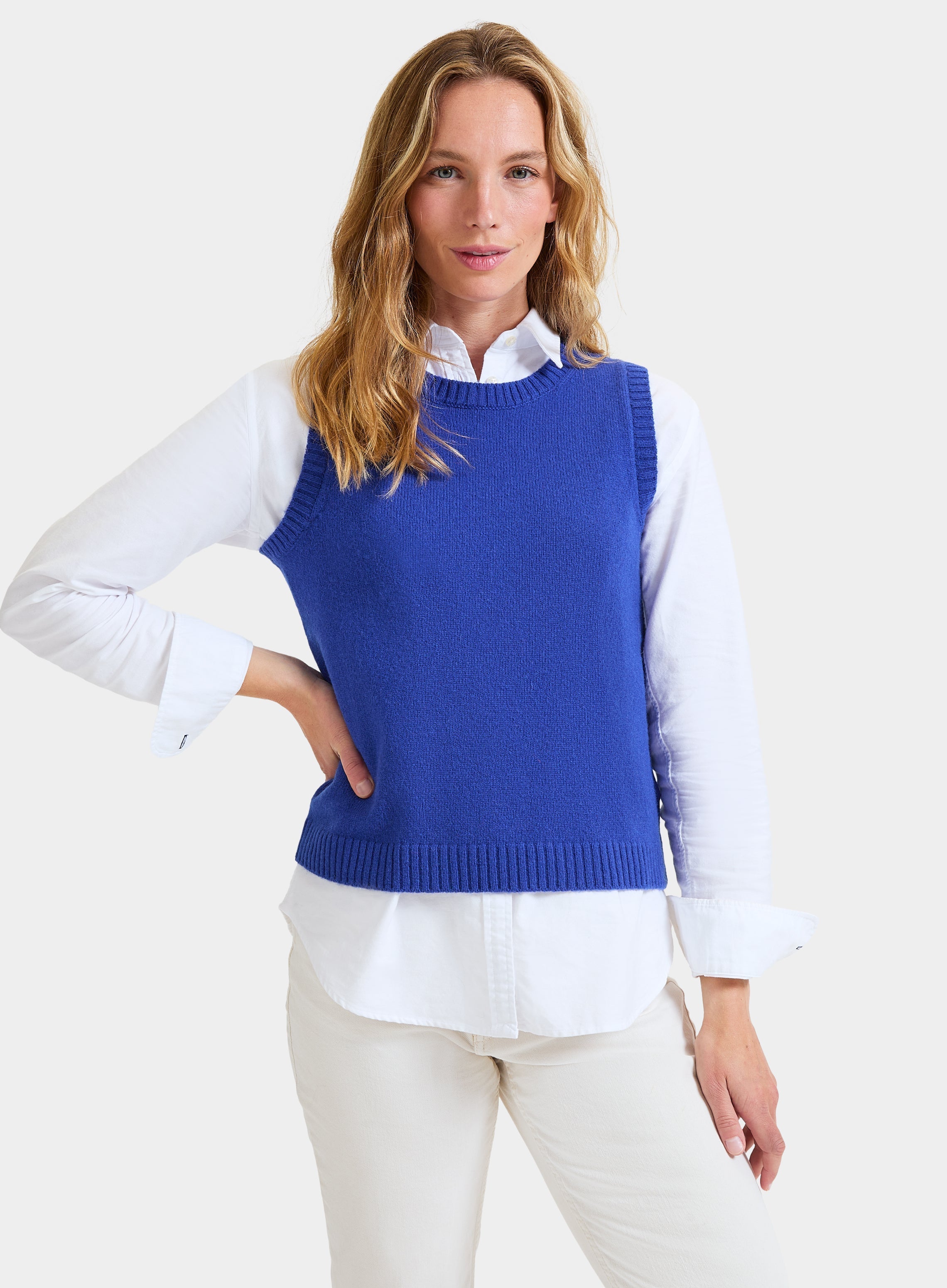 wool sweater knitted vest ladies