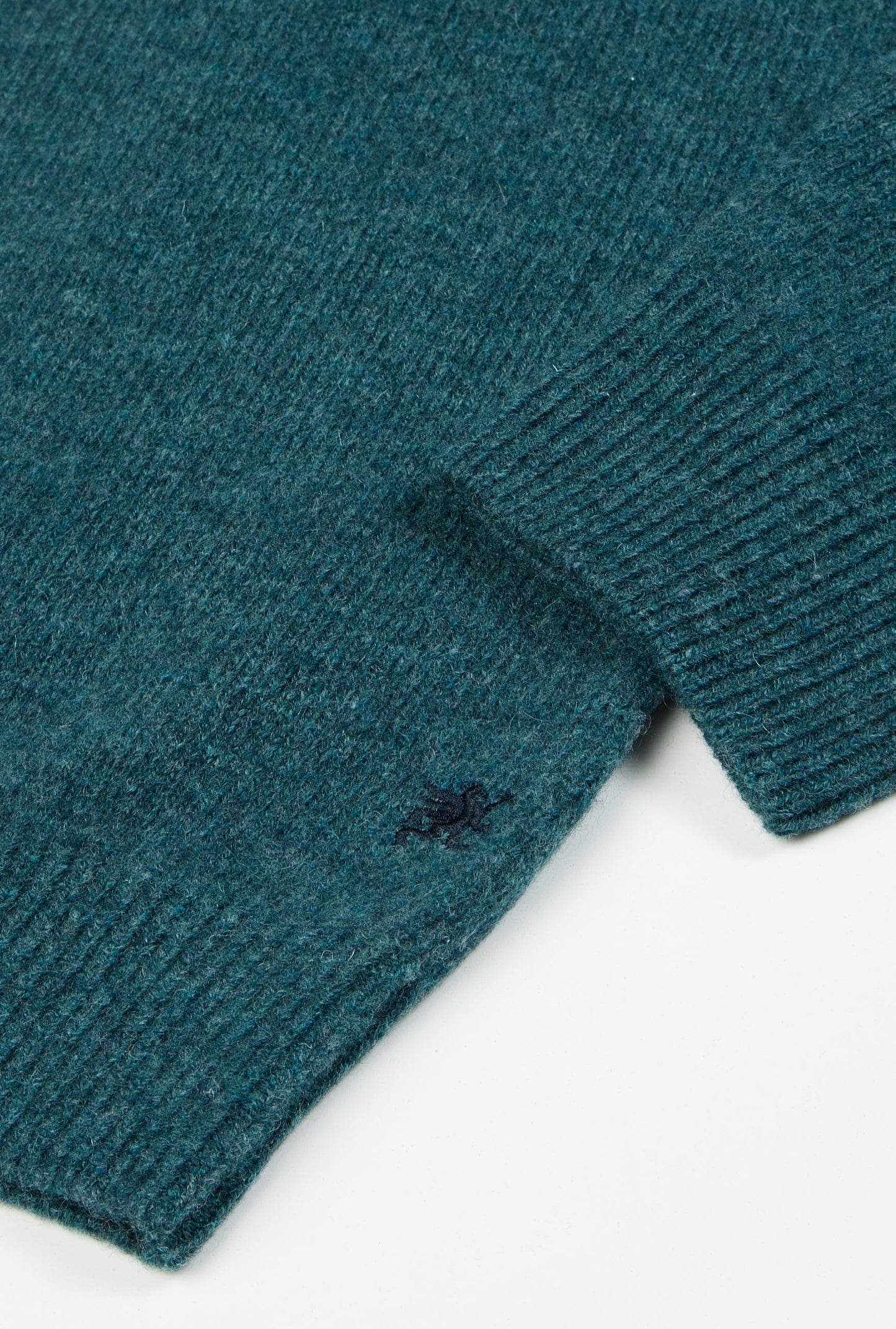 Lambswool Crew Neck in Petrol