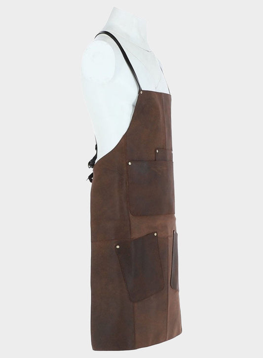 Lincoln Leather Apron - Brown