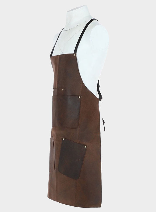 Lincoln Leather Apron - Brown