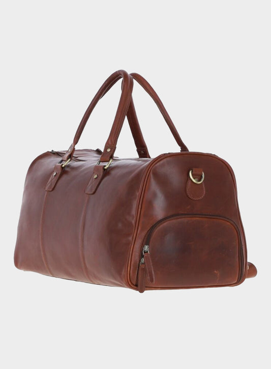 Men’s Canterbury travel weekend bag in Chestnut.