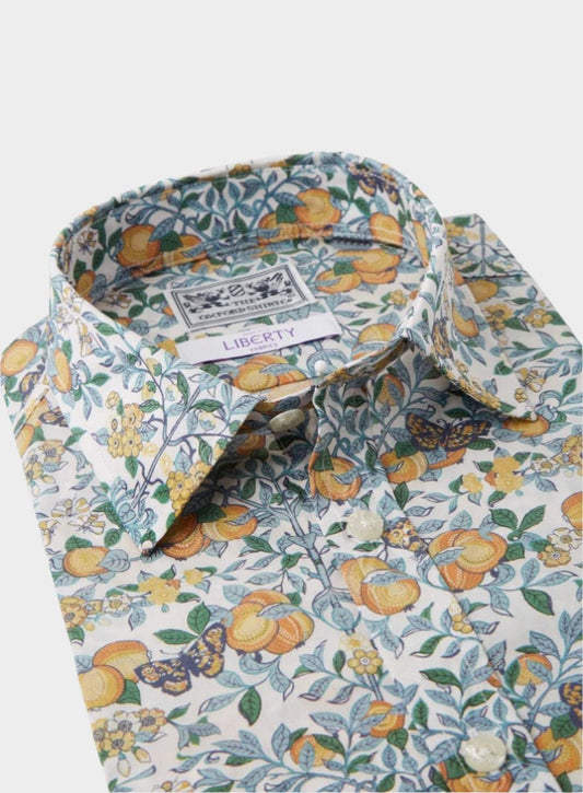 Men’s shirt in Orchard Liberty fabric.