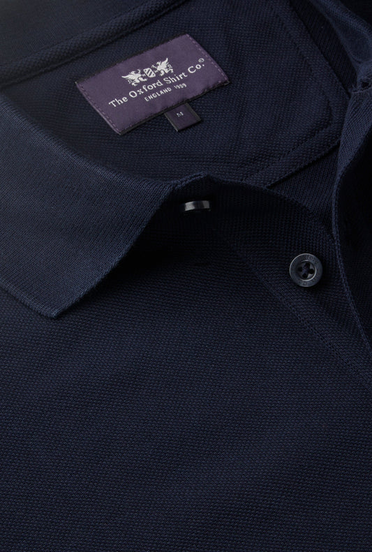 Men’s pique polo shirt in Navy.