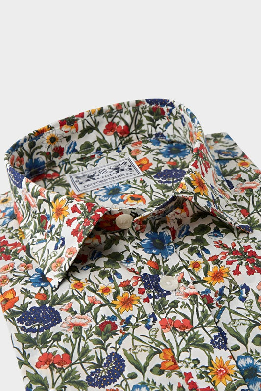 Women’s shirt in Rachel Liberty fabric.