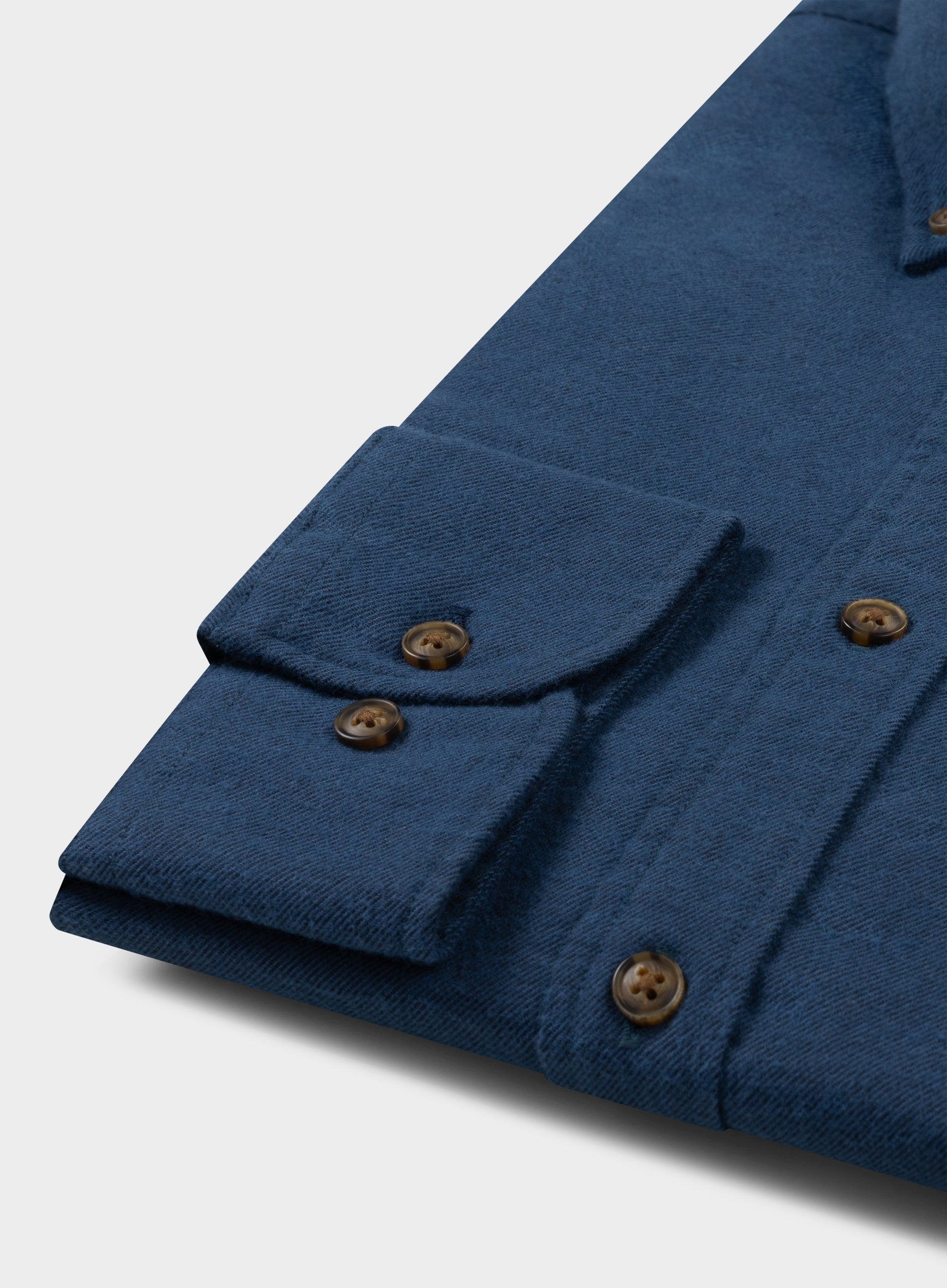 Button Down Flannel Shirt - Navy