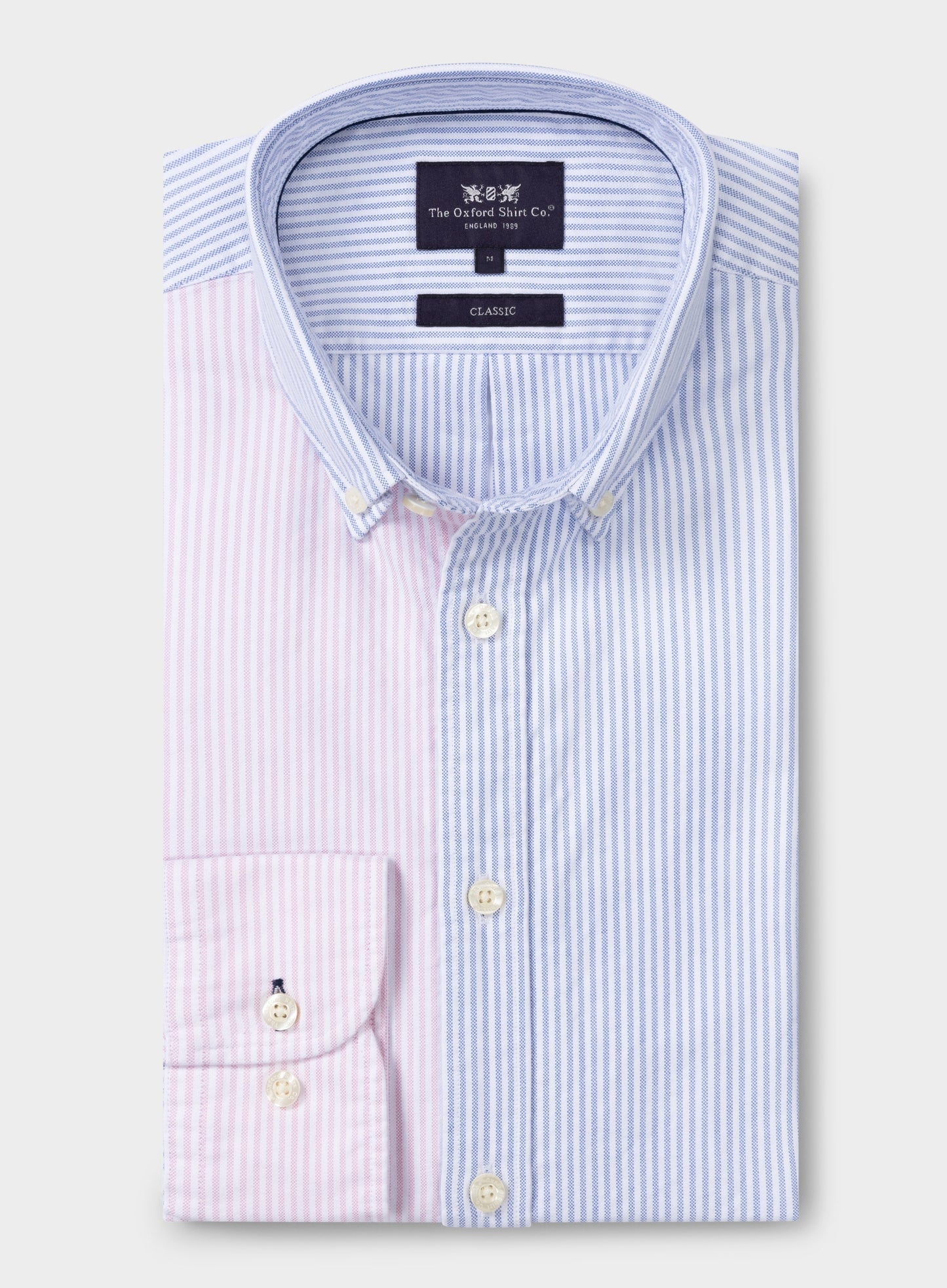 Button Down Oxford Shirt - Patch Stripe
