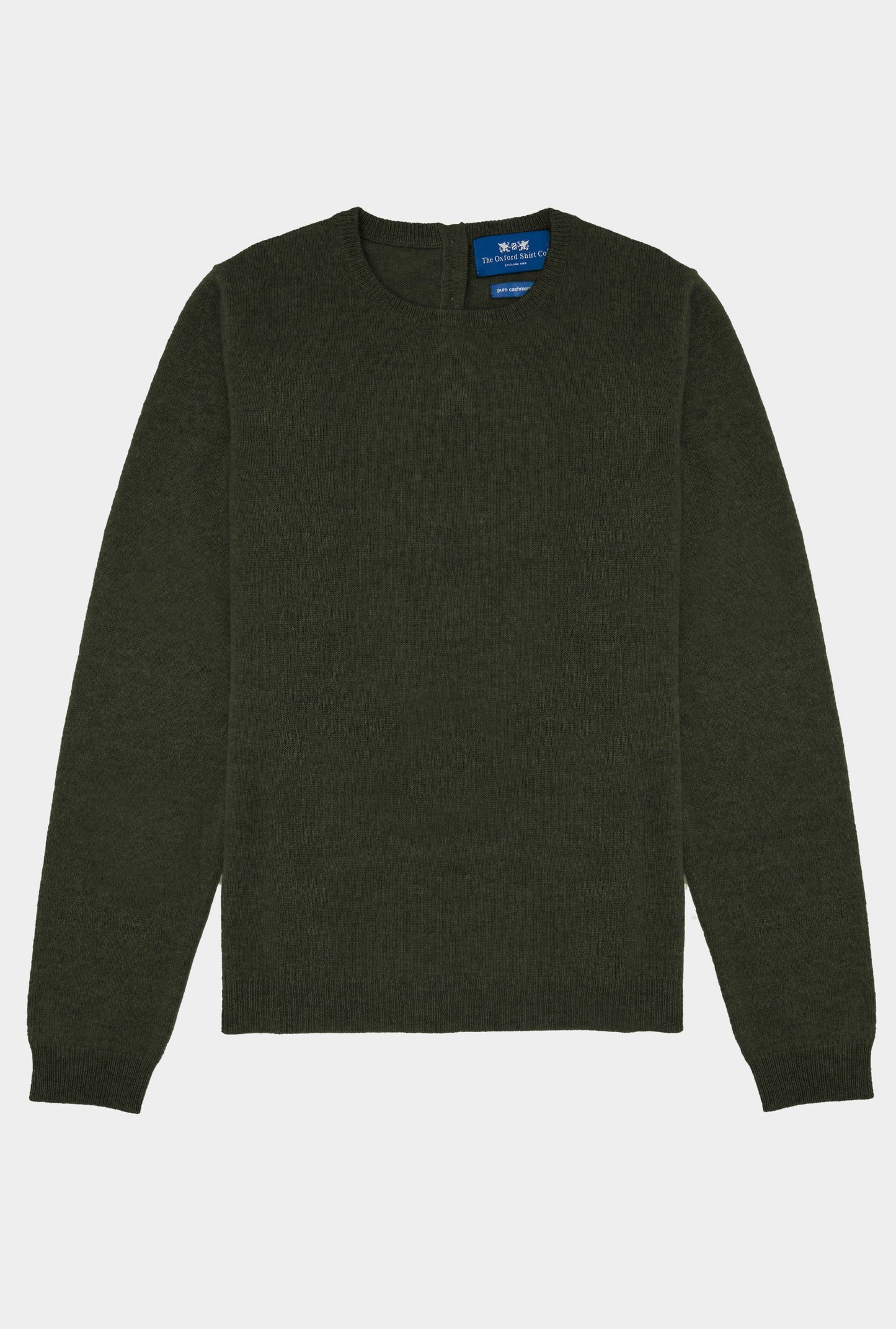 Cashmere Crew Neck in Highland Green