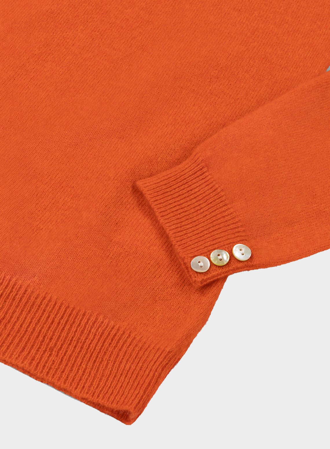 Cashmere Roll Neck in Rust