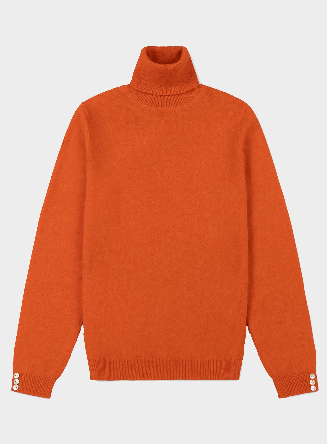 Cashmere Roll Neck in Rust