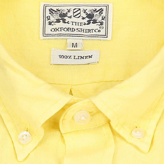 Classic Fit Linen Shirt in Lemon