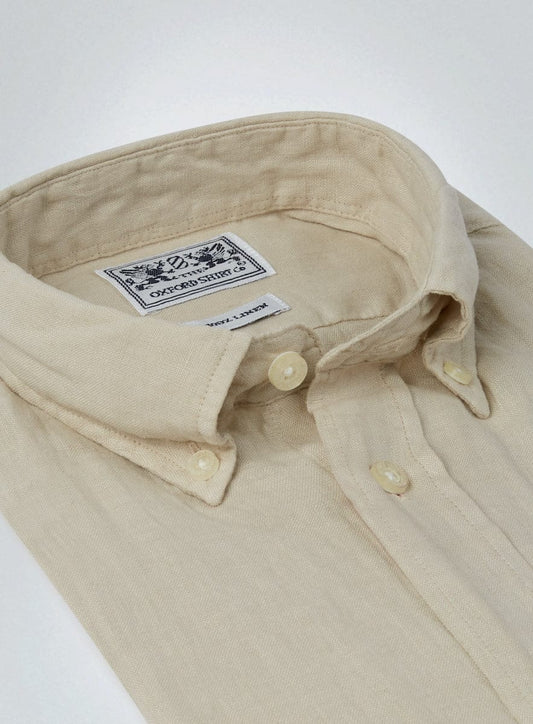 Classic Fit Linen Shirt in Natural