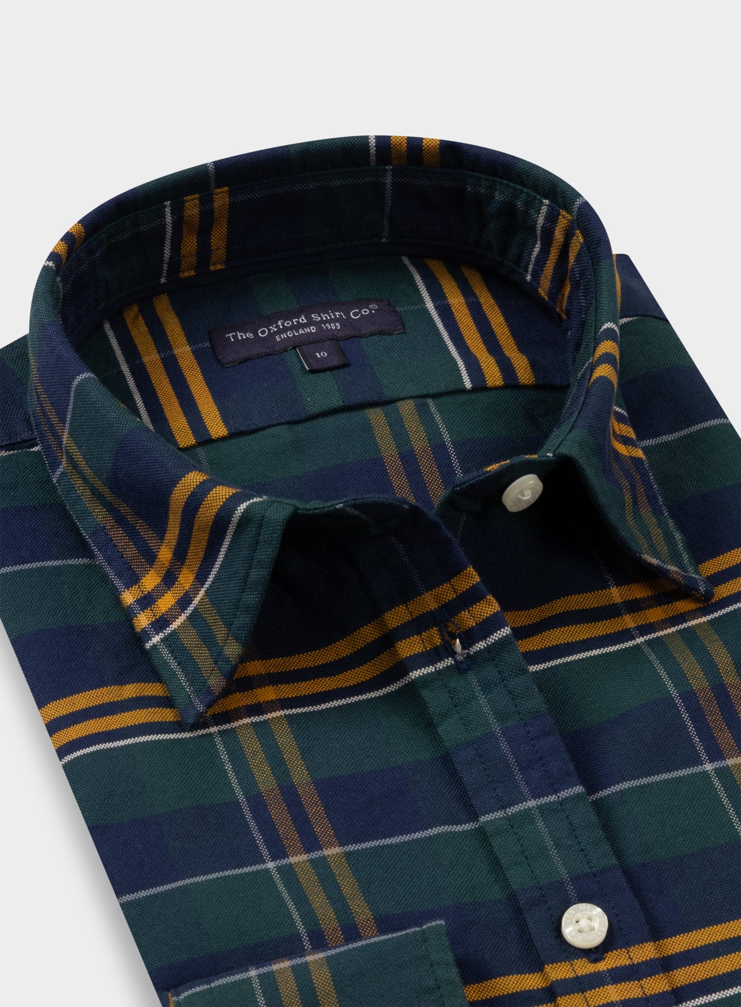 Classic Oxford Shirt - Green and Navy Check