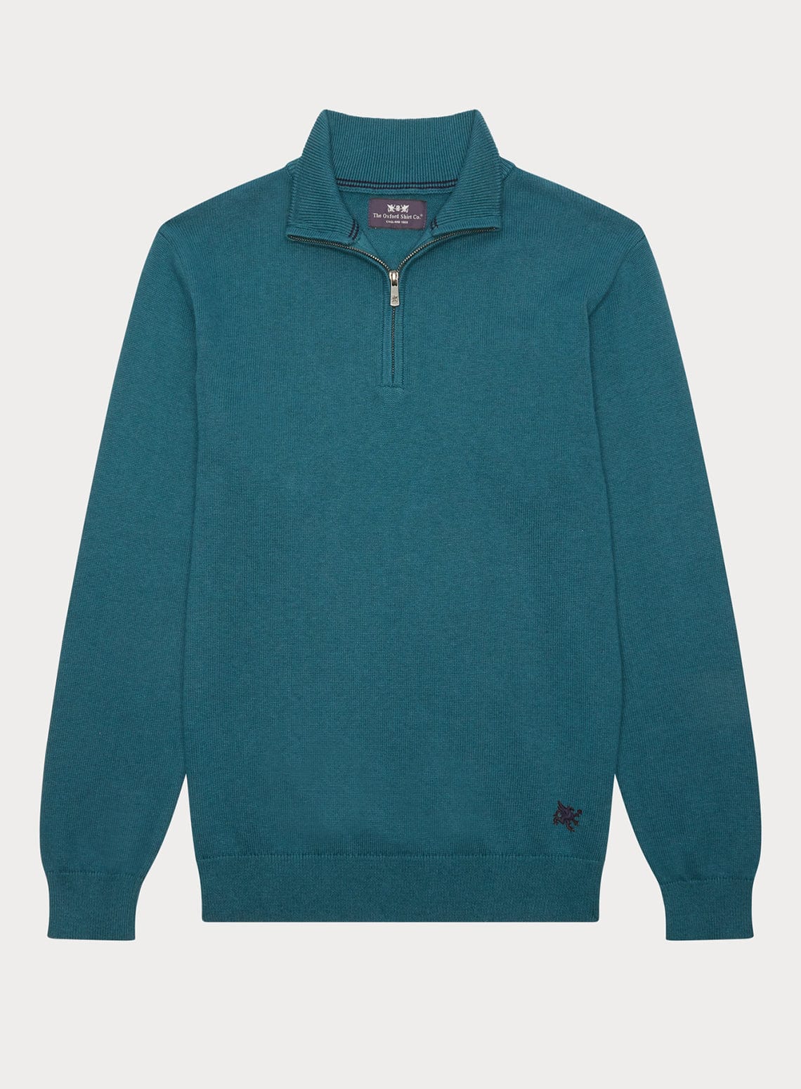 Cotton Cashmere 1/4 Zip in Green