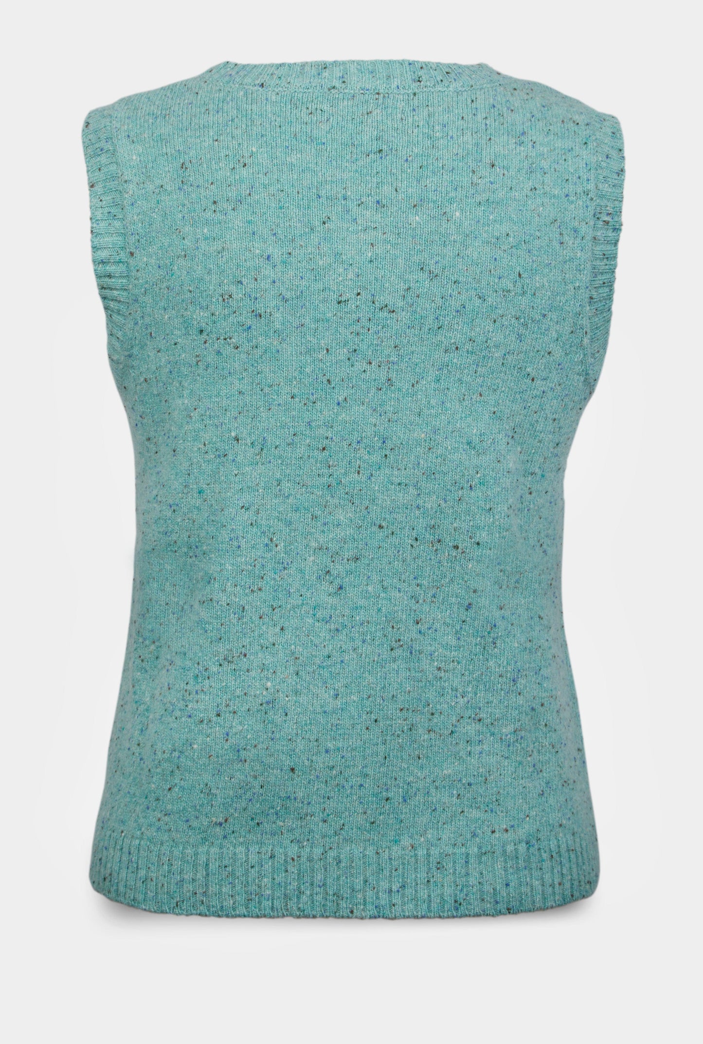 Knitted Neppy Vest in Mint