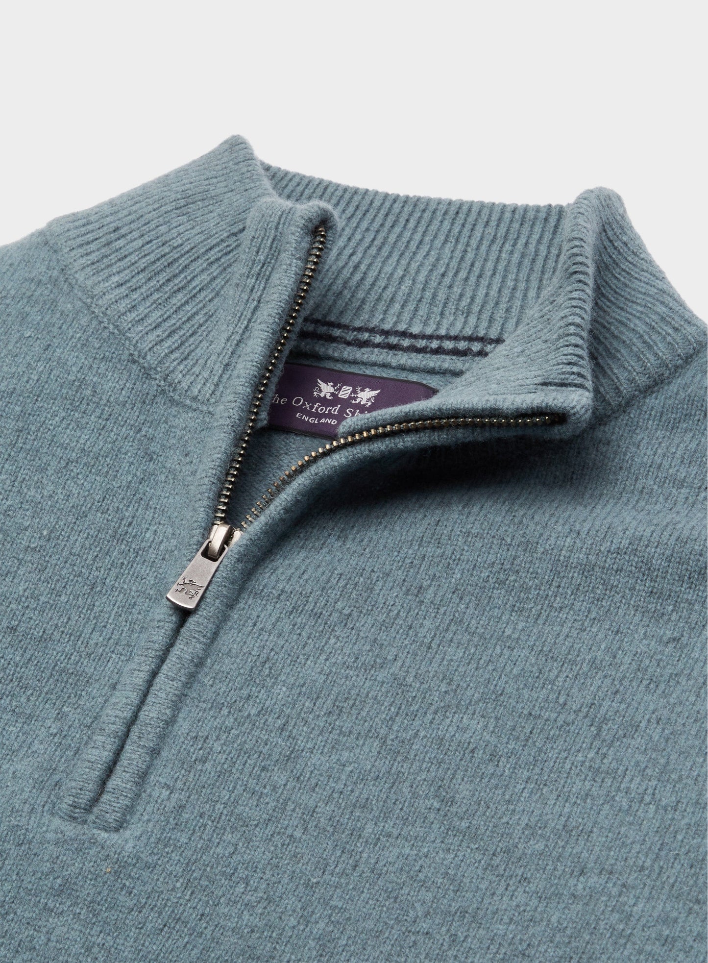 Lambswool 1/4 Zip in Green