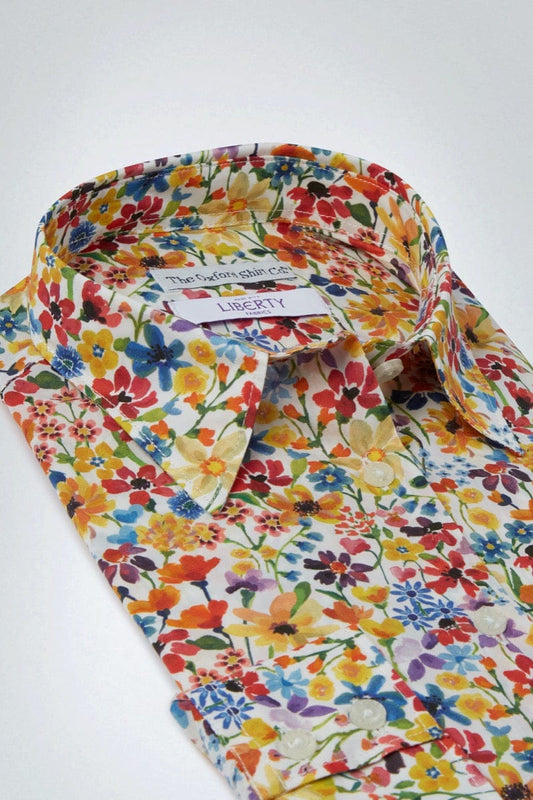 Womens Dreams of Summer Made with Liberty Fabric Shirt - Oxford Shirt Co.