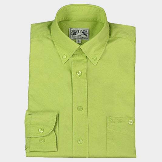 Long Sleeved Weekender Shirt in Lime