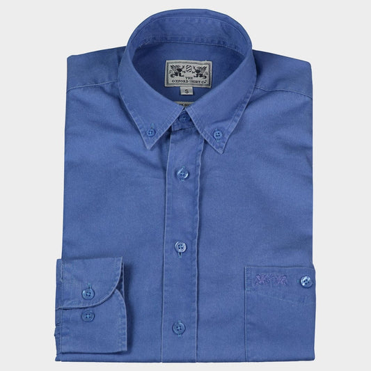 Long Sleeved Weekender Shirt in Mid Blue